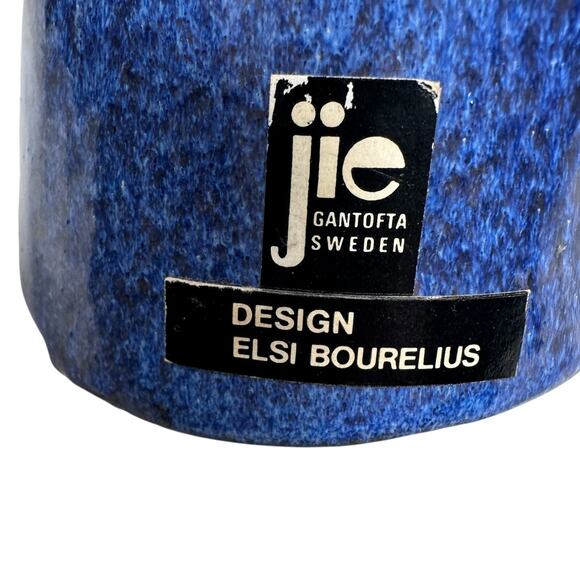 Vintage MCM Jie Gantofta Two Girls Sisters Figurine Blue Ceramic Elsi Bourelius - Picture 7 of 9